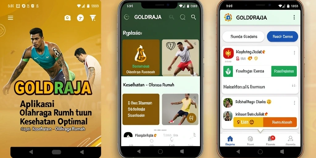 Tampilan antarmuka aplikasi GOLDRAJA yang ramah pengguna.