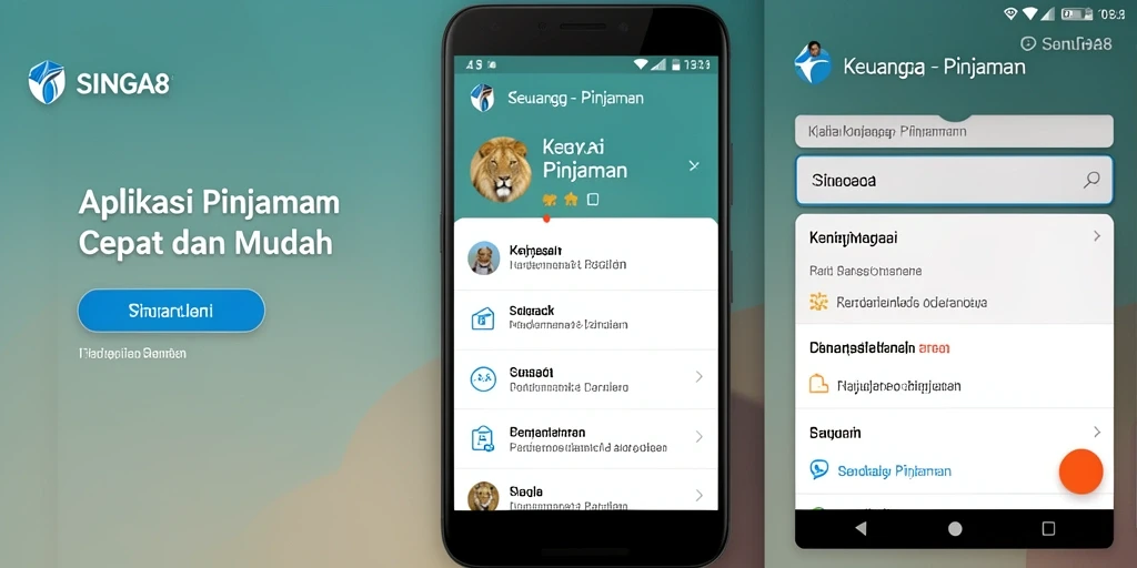 Antarmuka SINGA8 memudahkan pengguna dalam mengajukan pinjaman.