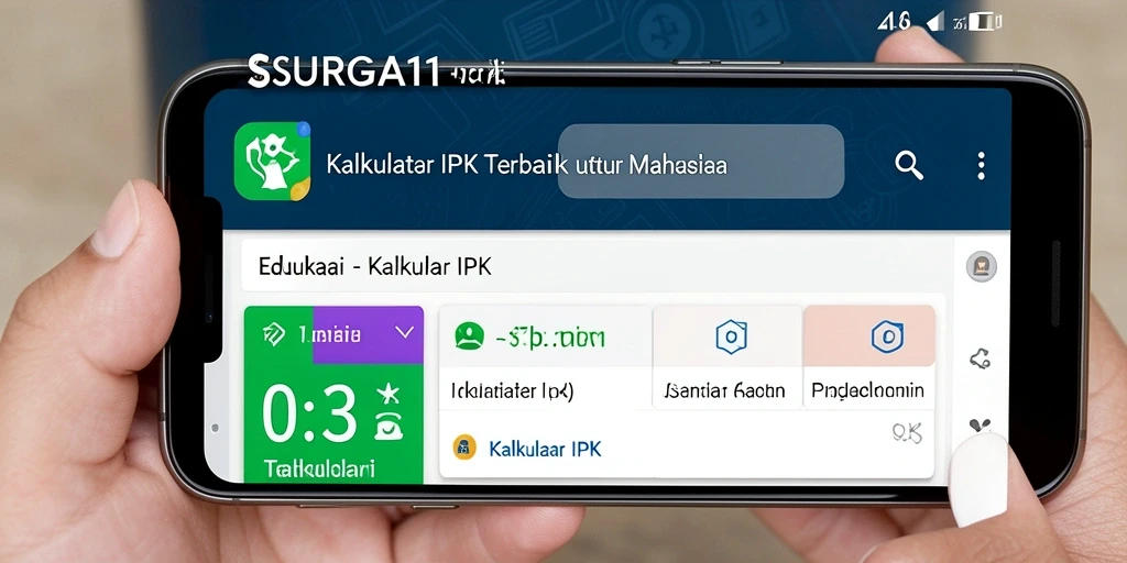 Antarmuka aplikasi SURGA11 yang sederhana dan fungsional.