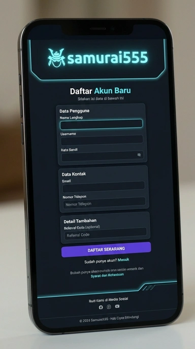 Panduan Mudah Registrasi Akun Samurai555 untuk Anda